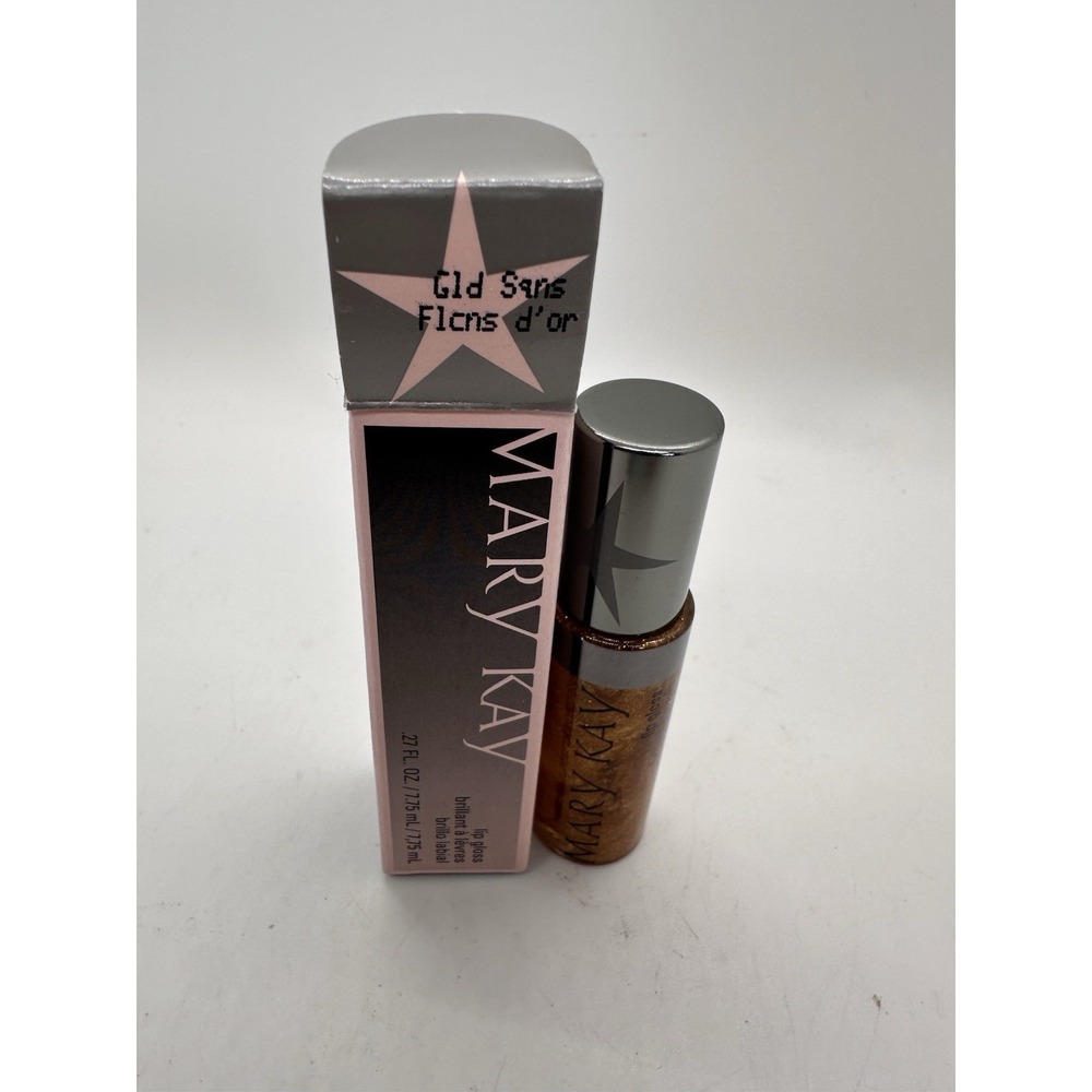 Mary Kay ~ Gold Sans - Glitter Shimmer LIP GLOSS .27 oz 020420 *BRAND NEW in BOX